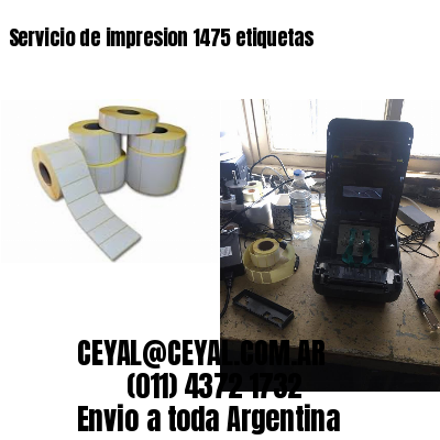 Servicio de impresion 1475 etiquetas