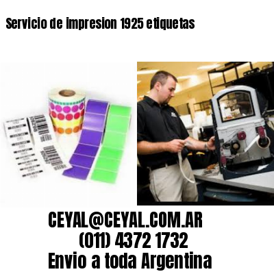 Servicio de impresion 1925 etiquetas