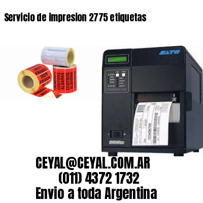 Servicio de impresion 2775 etiquetas