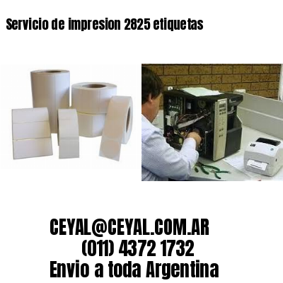 Servicio de impresion 2825 etiquetas