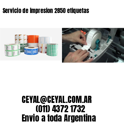 Servicio de impresion 2850 etiquetas
