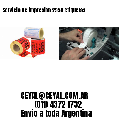 Servicio de impresion 2950 etiquetas