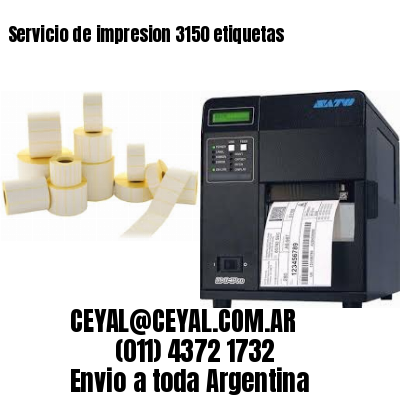 Servicio de impresion 3150 etiquetas