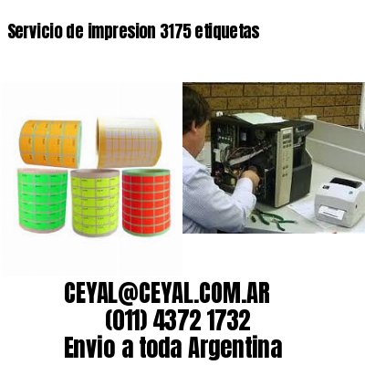 Servicio de impresion 3175 etiquetas