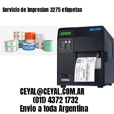 Servicio de impresion 3275 etiquetas