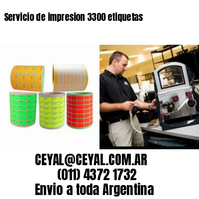 Servicio de impresion 3300 etiquetas