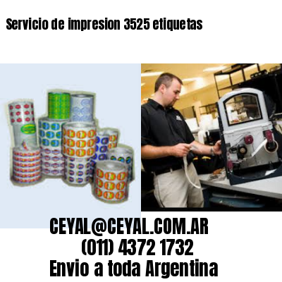 Servicio de impresion 3525 etiquetas