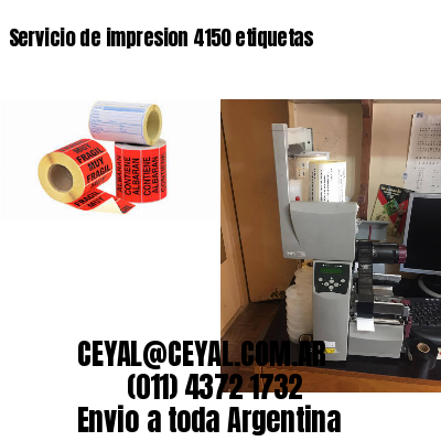 Servicio de impresion 4150 etiquetas