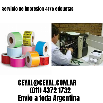 Servicio de impresion 4175 etiquetas