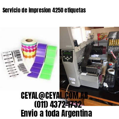 Servicio de impresion 4250 etiquetas