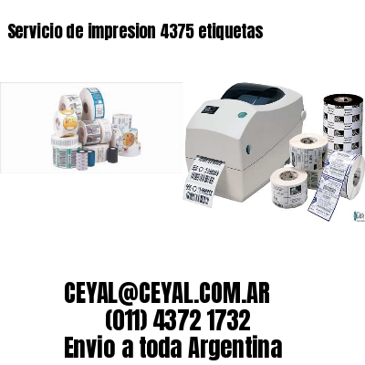 Servicio de impresion 4375 etiquetas