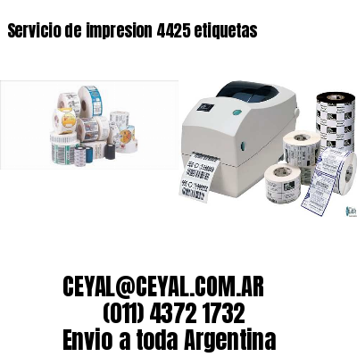 Servicio de impresion 4425 etiquetas