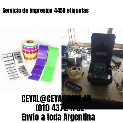 Servicio de impresion 4450 etiquetas