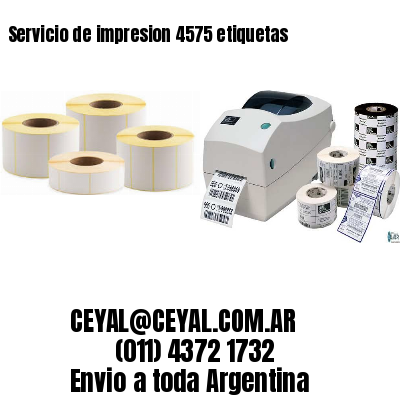 Servicio de impresion 4575 etiquetas