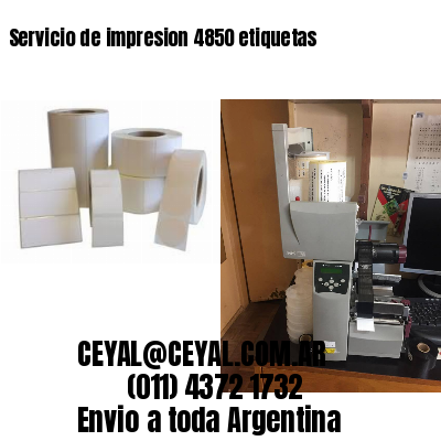 Servicio de impresion 4850 etiquetas