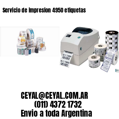 Servicio de impresion 4950 etiquetas