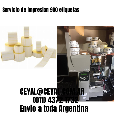 Servicio de impresion 900 etiquetas