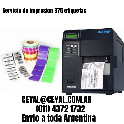 Servicio de impresion 975 etiquetas