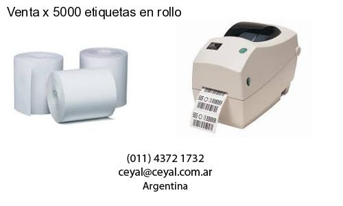Venta x 5000 etiquetas en rollo