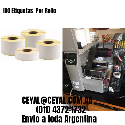 100 Etiquetas  Por Rollo