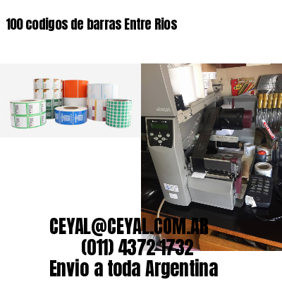 100 codigos de barras Entre Rios