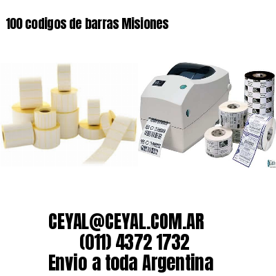 100 codigos de barras Misiones