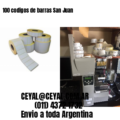 100 codigos de barras San Juan