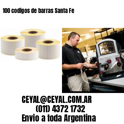 100 codigos de barras Santa Fe