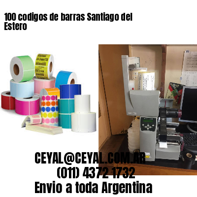 100 codigos de barras Santiago del Estero