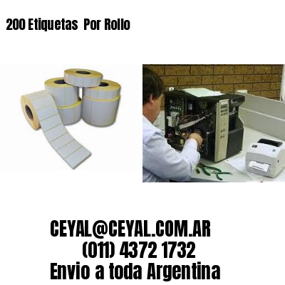 200 Etiquetas  Por Rollo