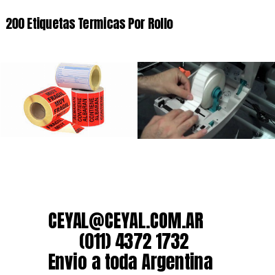 200 Etiquetas Termicas Por Rollo