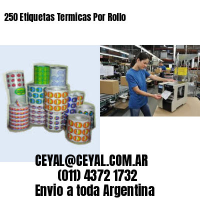 250 Etiquetas Termicas Por Rollo