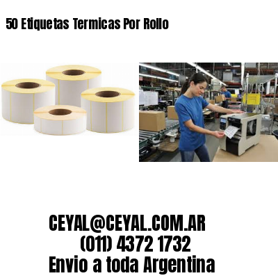 50 Etiquetas Termicas Por Rollo