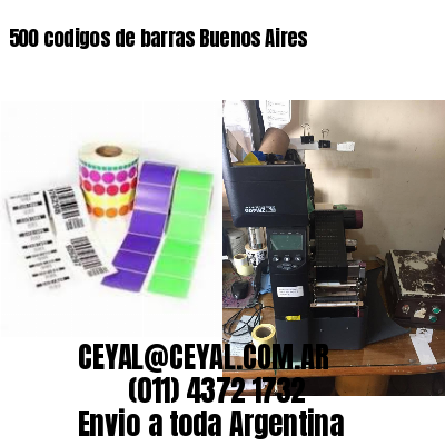 500 codigos de barras Buenos Aires