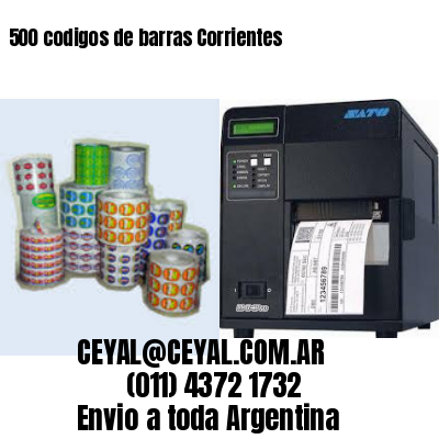 500 codigos de barras Corrientes