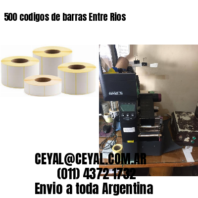 500 codigos de barras Entre Rios