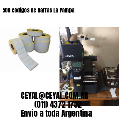 500 codigos de barras La Pampa