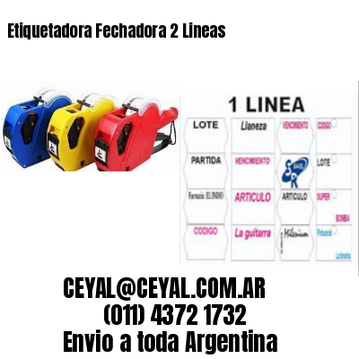Etiquetadora Fechadora 2 Lineas