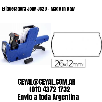 Etiquetadora Jolly Jc20 – Made In Italy