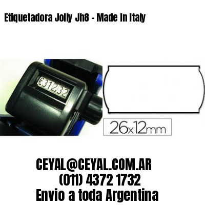 Etiquetadora Jolly Jh8 – Made In Italy