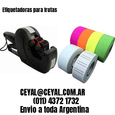 Etiquetadoras para frutas
