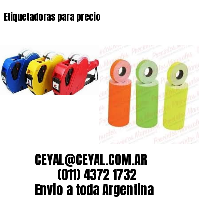 Etiquetadoras para precio