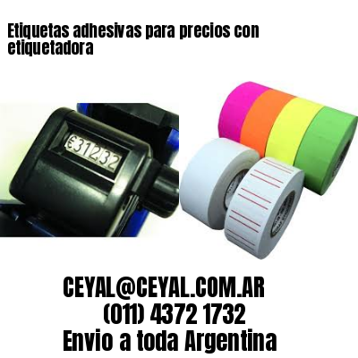 Etiquetas adhesivas para precios con etiquetadora