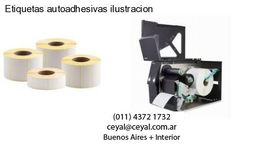 Etiquetas autoadhesivas ilustracion