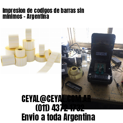 Impresion de codigos de barras sin minimos – Argentina