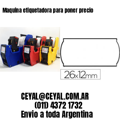 Maquina etiquetadora para poner precio