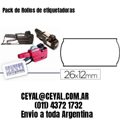 Pack de Rollos de etiquetadoras