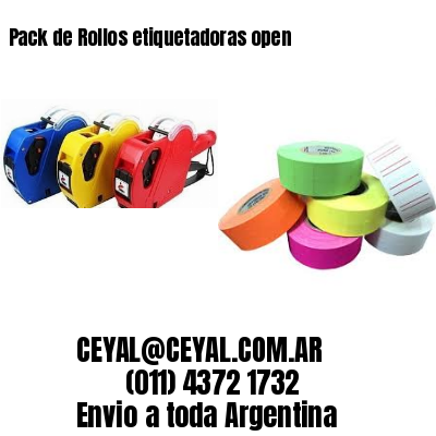 Pack de Rollos etiquetadoras open