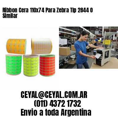 Ribbon Cera 110×74 Para Zebra Tlp 2844 O Similar