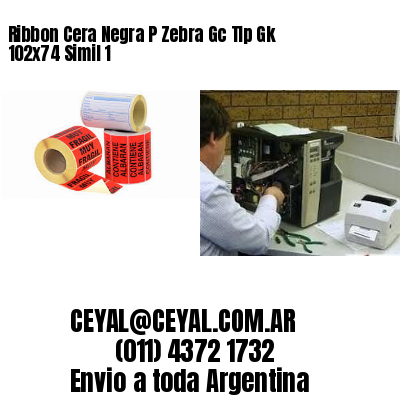 Ribbon Cera Negra P Zebra Gc Tlp Gk 102×74 Simil 1